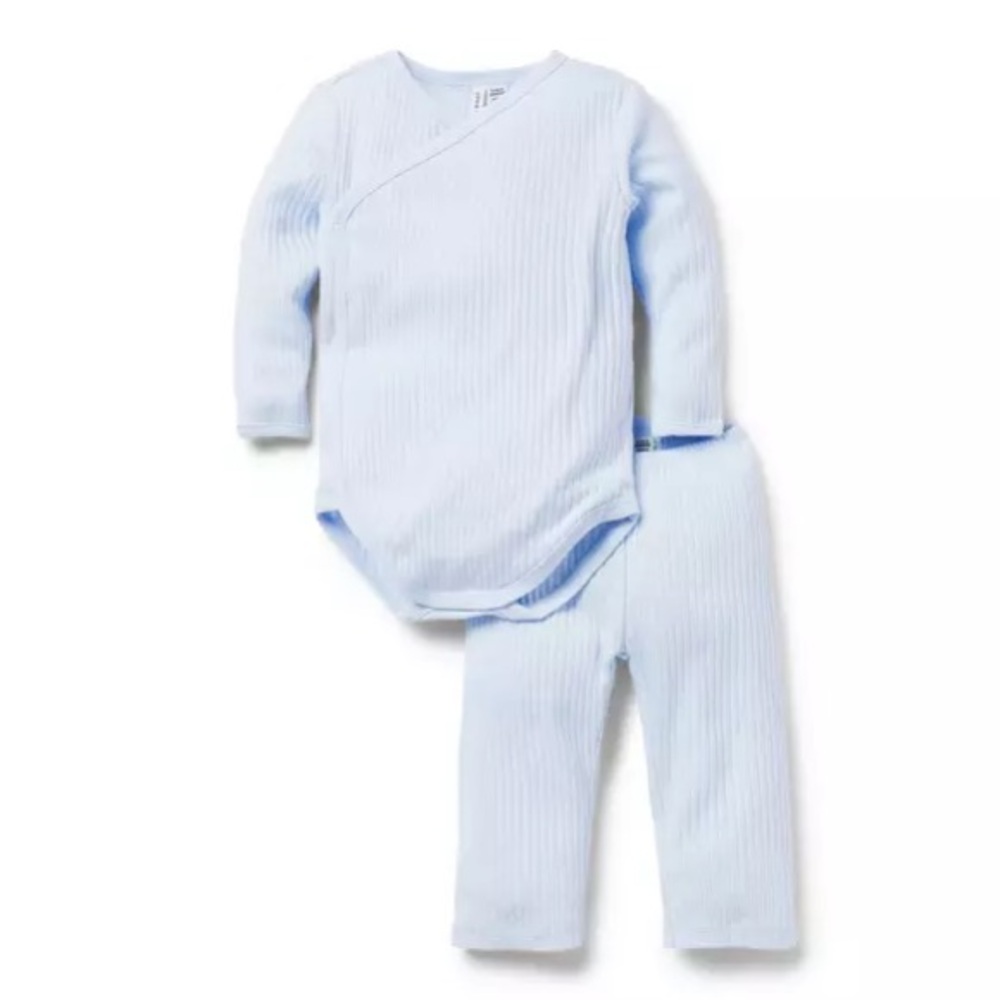 Janie and Jack Ribbed Set with Hat